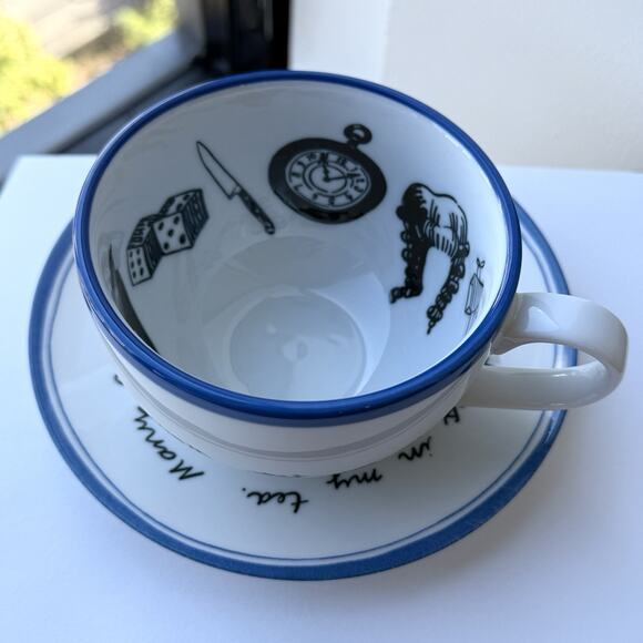 Molly Hatch Anthropologie Fortuitous Fortune Telling Tea Cup & Saucer Plate - Picture 4 of 9